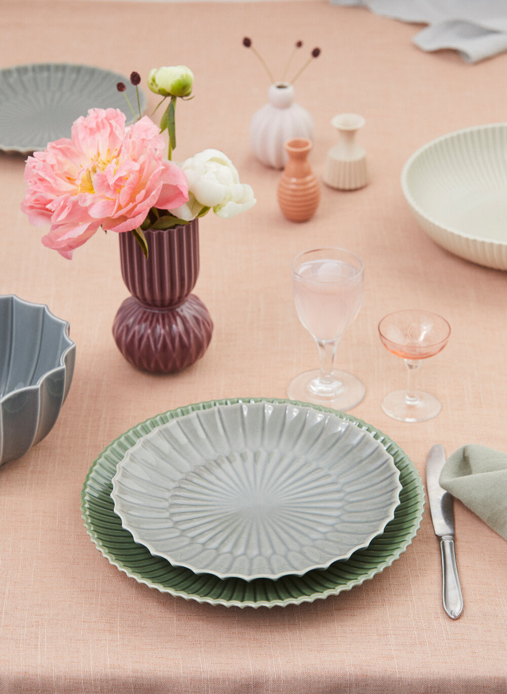 Samsurium frokosttallerken - blå/grå